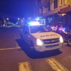 Agentes policiales en uno de los operativos en la ciudad de Quevedo.
