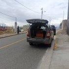 Los cadáveres fueron trasladados hasta el Centro Forense de Ambato.