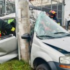 El percance vial ocurrió en el norte de Quito, en el sector El Condado.