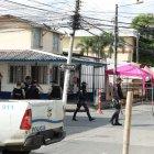 Personal policial acordonó la zona donde se produjo el ataque.