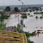 La vía Panamericana que conecta Santa Rosa con Machala, está completamente inundada.