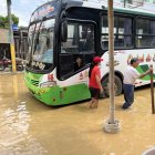 Las calles quedaron llenas de agua.