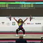 La hermana menor de Neisi Dajomes y Anggie Palacios se consagra triple medallista mundial de pesas.