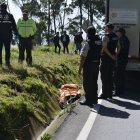 El cuerpo estaba a un costado de la antigua vía a Conocoto.