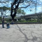 Miembros de la ATM cerraron parcialmente la avenida del Bombero para recabar evidencia