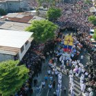 La actividad es una tradición durante Semana Santa. Fieles llegan desde otras provincias a Guayaquil para participar.