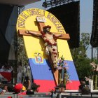 La imagen del Cristo de Consuelo, una de las más admiradas entre los miles de creyentes.