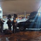 Los policías estuvieron hasta la madrugada del viernes  6 de abril desactivando los explosivos.