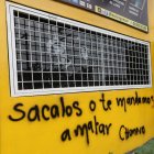 Esta fue la pared vandalizada por los pillos
