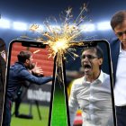 Luis Zubeldía DT de Liga de Quito y Fabián Bustos de Barcelona, en el choque más importante de la fecha 6 de LigaPro.