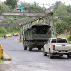 Militares y policías realizan operativos en varios sectores de Quinindé, en Esmeraldas.