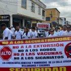 La manifestación pacífica inició en las calles Machala y Ayacucho, en el centro.