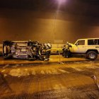 Control. Los bomberos de Quito controlaron la situación y rescataron a las víctimas.