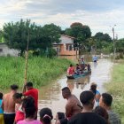 Las familias fueron evacuadas de sus casas.