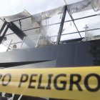 El local luce dañado, principalmente en la planta superior.