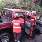 Dos personas resultaron heridas.