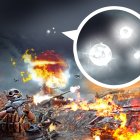 Objetos voladores no identificados han aparecido en conflictos bélicos.