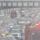 Debido al incendio se generó caos vehicular en la avenida Pedro Menéndez.