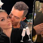 La modelo con su novio ecuatoriano. Viven juntos desde hace seis meses.