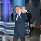 El presentador 
llegó a su último noticiero dos horas antes como fue su costumbre durante toda su trayectoria.