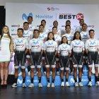 Los ciclistas élite, sub-23 y juvenil que forman parte del equipo continental Movistar Best PC.