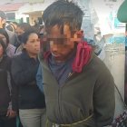 El hombre fue retenido  por la comunidad.