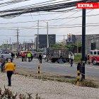 Así quedaron los vehículos afectados por el atentado en Durán.