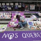 Colectivos feministas realizaron plantones afuera del Complejo Judicial Norte.