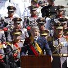 El presidente Guillermo Lasso presenta informe a la nación en la Plataforma Social.