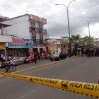 El cruce de la avenida 15 de abril y la calle Miguel H. Alcívar, en Portoviejo, fue escenario de un ataque a tiros este jueves 25 de mayo.