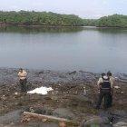 La Policía llegó al lugar del hallazgo. En el lugar se recogieron varios indicios balísticos.