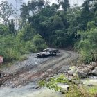 Una camioneta fue encontrada incinerada.