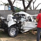 Así quedó el vehículo en el que cuatro personas perdieron la vida.