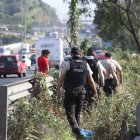 Los posibles restos fueron abandonados en la vía Perimetral.