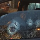 El vehículo donde se transportaba el comerciante.