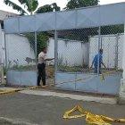 El sitio debió ser acordonado por la Policía.