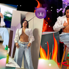 Verónica en 

su visita al matinal de Ecuavisa.