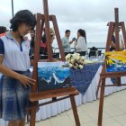 Se realizó un evento en Salinas por la llegada de las ballenas jorobadas.