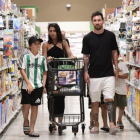 Messi y su familia sorprendieron a los compradores de un supermercado en Miami.