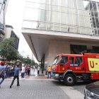 El conato de incendio fue controlado por el Cuerpo de Bomberos.