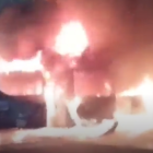 Cinco son las unidades afectadas por el incendio.