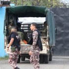 Conjunto policial estuvo controlando la situación en la Peni.