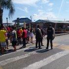 Los policías fueron asesinados mientras desayunaban.