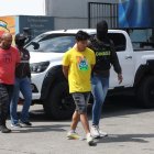 Los detenidos fueron presentados junto a las evidencias, en el Cuartel Modelo de Policía.