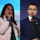 Luisa González y Daniel Noboa.