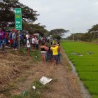 En un sembrío de arroz quedó el cadáver de un hombre.