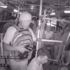 Los asaltantes se tomaron el tiempo necesario para robar a todos los pasajeros.