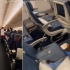 Un avión de Delta Airlines, escenario de una incómoda experiencia.