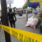 El difunto se encontraba trabajando en el momento del ataque. Al sitio llegaron agentes policiales.