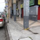 En la zona, la mañana de este sábado, se observaron marcas provocadas por los proyectiles.